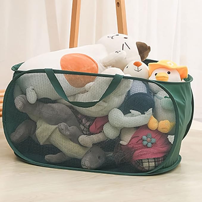 4 Pack Closet Storage Bins, Storage Containers for Closets, Fabric Closet Bins for StorageDecorative ,Collapsible Baskets for Organizing Clothes Toy Nursery (Black)