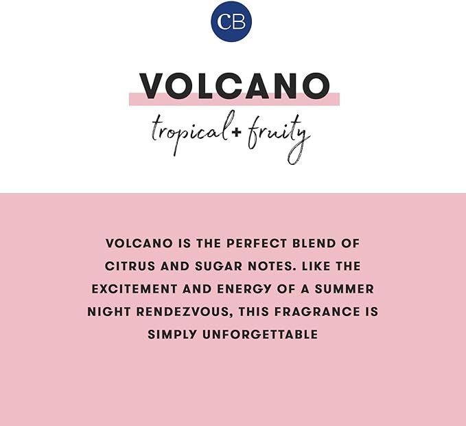 Capri Blue Volcano Scented Candles - Luxury Glass Jar Candles for Home Scented with Tropical Fruit & Sugared Citrus - Soy Wax Blend - Capri Blue Volcano - Jumbo White Color (48 oz)