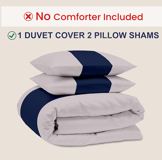 Kotton Culture 120"x98" 3 Pc Oversized King Duvet Cover Set 100% Egyptian Cotton - 600 TC Comforter Cover, Zipper Closure & Corner Ties - Fits Large King Inserts (Oversized King,Dashing Blue)