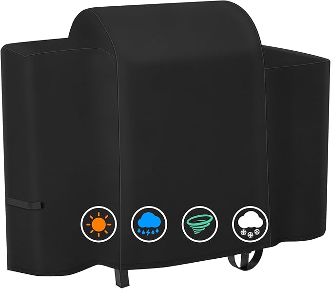 ZBXFCSH Heavy Duty 600D Polyester 73701 Cover Fits for PB Rancher 700,700D, 700S, 700SC, 440D. Waterproof Wood Pellet Grill Cover, All Weather Protection Outdoor BBQ Cover