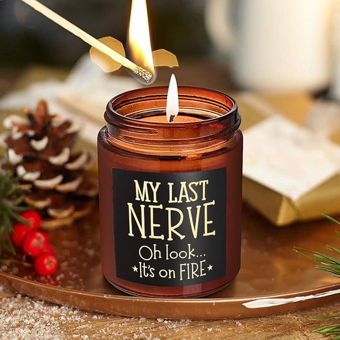 Boss Gifts for Women, Men - Fun Relaxing Candles - Funny Gift for Boss Female, Her, Mom, Boss Lady - Birthday, Thank You for Coworker Nurse Teacher Friend - Natural Soy Wax Jar Candle for Home