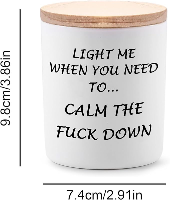Candles Gifts for Women Funny Unique Stress Relief Relaxation Relaxing Christmas Birthday Gifts for Her Sister Best Friend Bestie Girlfriend Wife Mom Novelty Lavender Scented Soy Candle