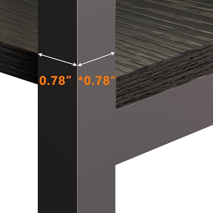 Corner Bookshelves and Bookcases Industrial Corner Etagere Bookcase L Shaped Shelf 6 Tiers with Metal Frame for Living Room Home Office