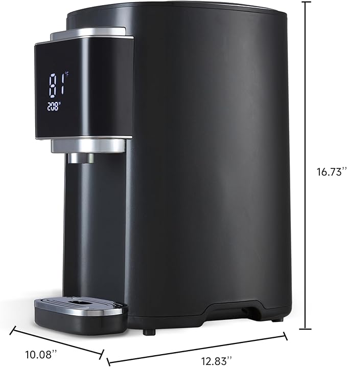 OCTAVO Water Boiler & Warmer 5 Liter, 304 Stainless Steel Water Tank, 700 Watt 6 Adjustable Water Temperature, LCD Touch Control Screen, Child Lock with Water Shortage Indicator