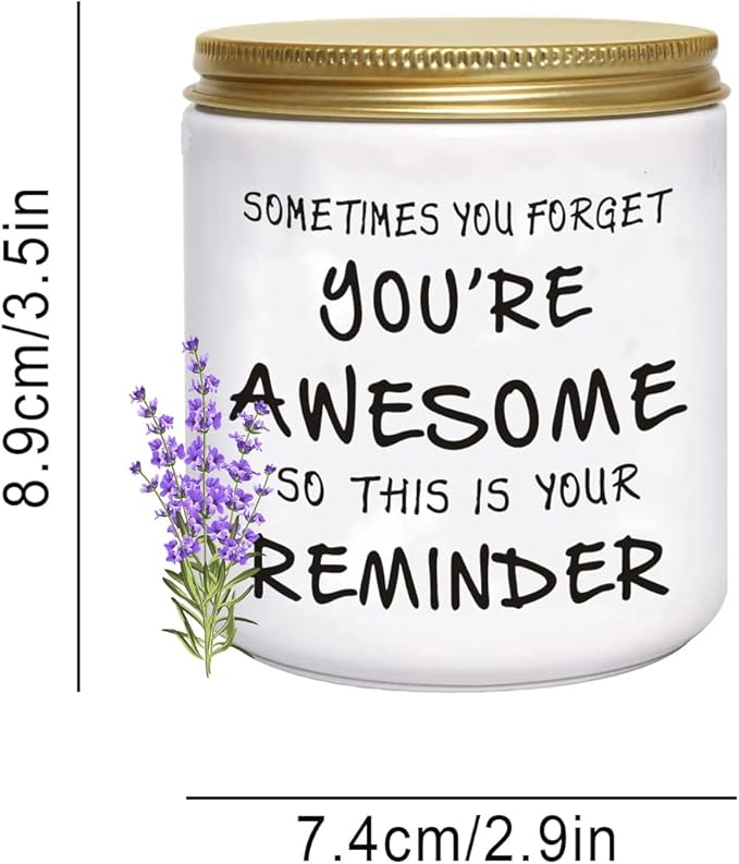 BFJLIFE Candles Gifts for Women Inspirational Unique Valentines Mothers Day Christmas Birthday Gifts for Her Sister Best Friend Wife Girlfriend Stocking Stuffers for Women Lavender Scented Candle