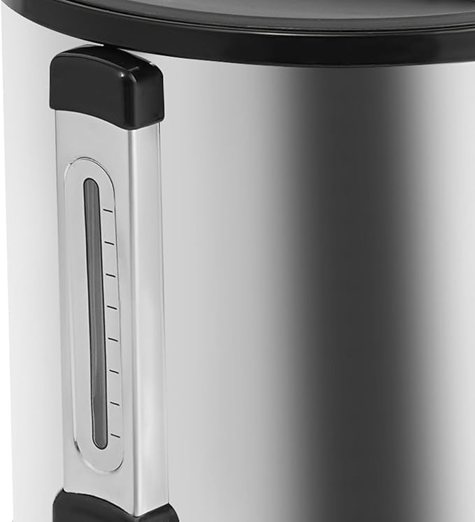 Electric Hot Water Dispenser 240 Cups Commercial Coffee Percolator & Beverage Dispenser w/Temperature Control, Stainless Steel Coffee Urn for Coffee & Tea