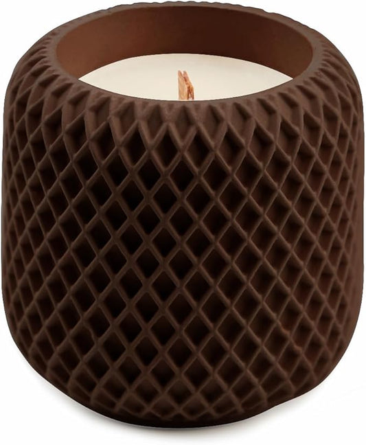 Scented Candles - Luxury Concrete Jar Candle for Home Scented, Soy Wax Candle - Relaxation Gift for Women, Premium Room Décor, Non-Toxic, Great Idea for Gifts (Grounded Coffee)
