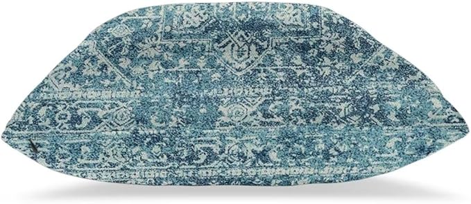 Teal Boho Pillow Covers 20x20 Set of 2, Bohemian Carpet Pattern Outdoor Decorative Throw Pillows Linen Ethnic Design Rustic Farmhouse Cushion Cases for Couch Sofa Decor