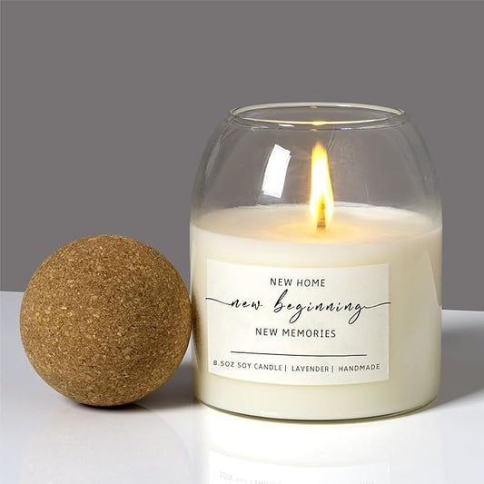 House Warming Gifts New Home,Housewarming Gifts, New Home Gift Ideas for Women Men Neighbor | Soy Wax, Long-Lasting 60-Hours, Lavender