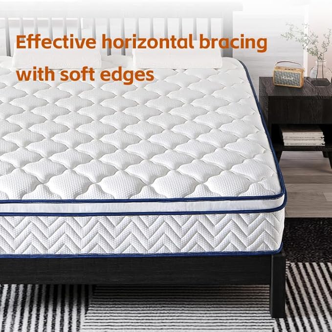 12 Inch Twin Hybrid Mattress in a Box - Gel Memory Foam & Pocket Springs for Support & Pressure Relief, CertiPUR-US Certified, Fiberglass-Free (38x75 Inches)