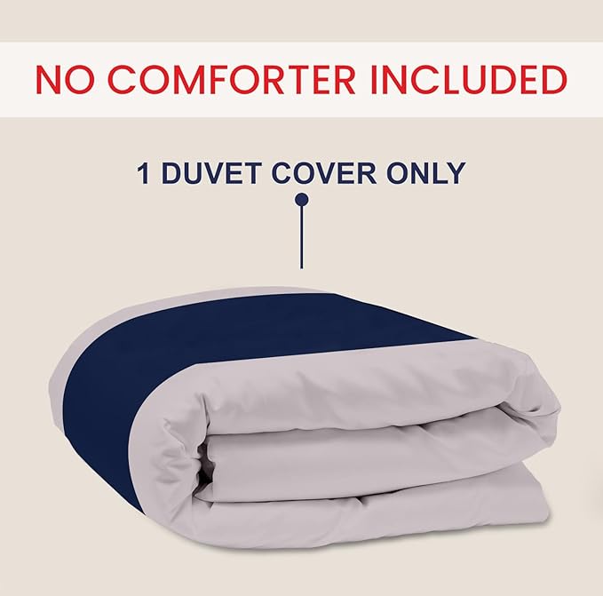Kotton Culture 1 Pc King Size Duvet Cover Only -100% Egyptian Cotton Sateen 600 Thread Count Ultra Soft Premium Durable Comforter Cover Zipper Closure & Corner Ties (Dashing Blue, King 102"x94")