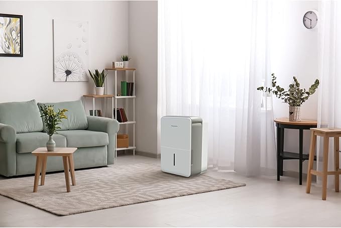 Keystone Energy Star 50-Pint Portable Dehumidifier for Basement, Garage, Living Room, and Extra Large Rooms up to 4,500 Sq.Ft., Quiet Dehumidifier for Home with Auto-Shutoff, Timer, and LED Display