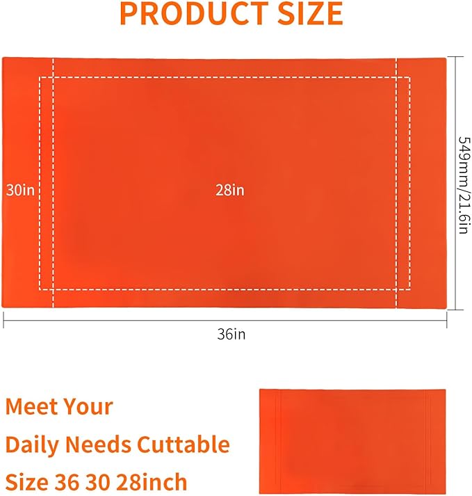 Cuttable Silicone Griddle Protect Mat for Blackstone,Compatible with 36", 30",28" Models, Protect Mat for Blackstone Griddle,All Season BBQ Grill Mat Protective Cover