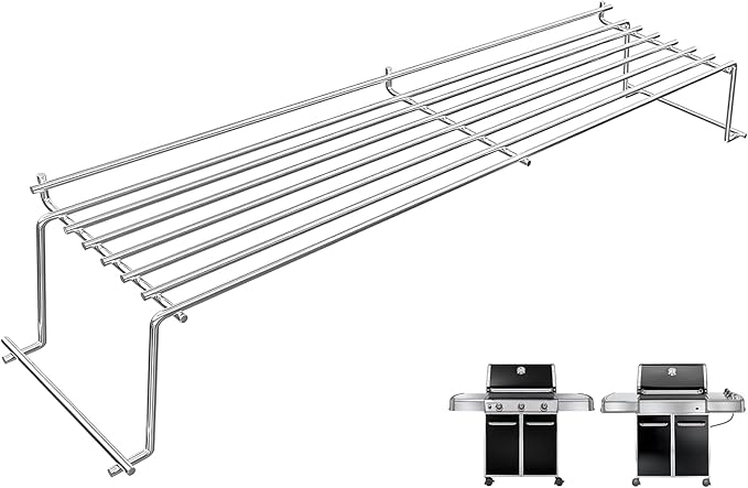 Warming Rack for Weber Genesis 300 Series(2007-2016), Genesis E310, E320, E330, S310, S320, S330, Stainless Steel Grill Parts Replacement for Weber 65054, 81323, 62749
