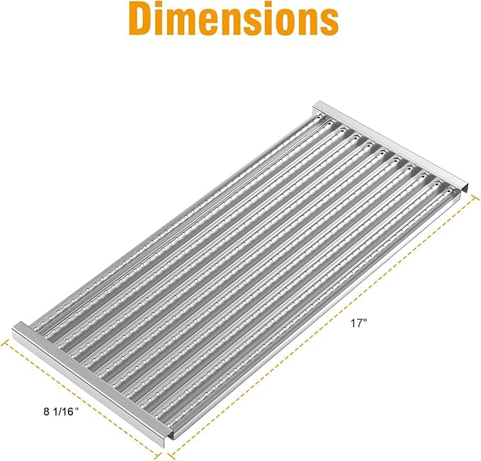 BBQ-PLUS Infrared Grill Emitter Plate for Charbroil Grill 463242515, 463367016, 463242516, 466242515, 466242615, 463243016, 463367516, 466242516, 466242616, 463346017, Stainless Steel, 3 Pack