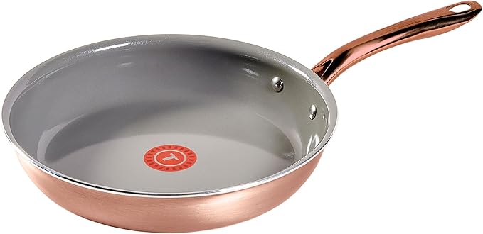 T-Fal Preserve Ceramic Nonstick Frying Pan Skillet 12-inch, Oven Broiler Safe up to 350ยฐF, Cookware, InoCeram Glide Technology, Frying Pan, Skillet Pots & Pans, Rose Gold