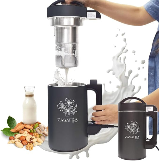 Upgraded 50oz Nut Almond Milk Maker Machine (Built-in Strainer Filter), 7 in 1 Multifunctional, Creamy Homemade Soy, Oat, Coconut, Plant Based Milks and Non-Dairy Beverages, 5-6 Cups per Batch