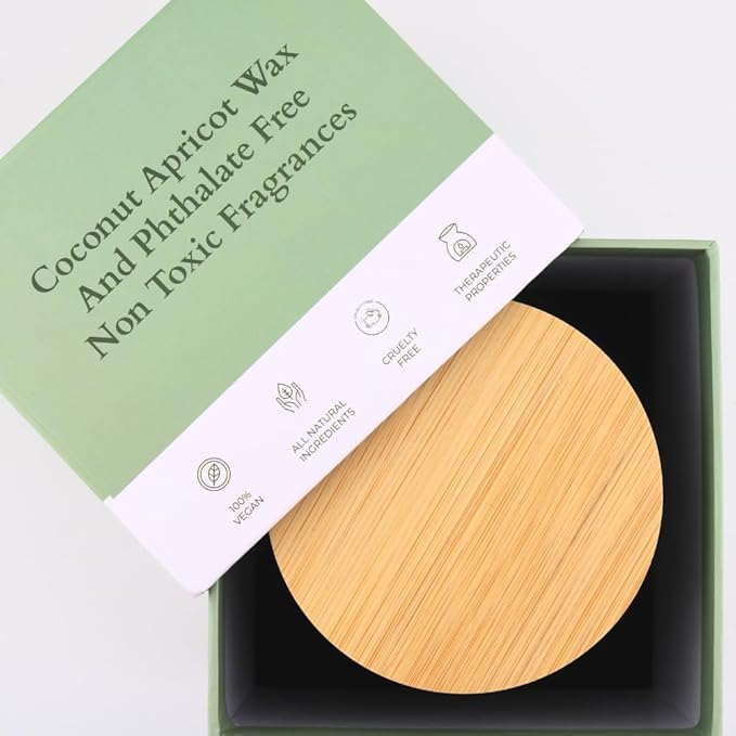 Amber, Vetiver & Florals Cashmere Musk Luxury Candle – Organic Scented Fragrance, Long Burning, Phthalate-Free, Vegan, Handcrafted 13 oz Candle with Luxury Gift Box for Home & Office