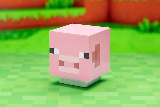 Paladone Minecraft Pig Light with Sound | Officially Licensed Merchandise