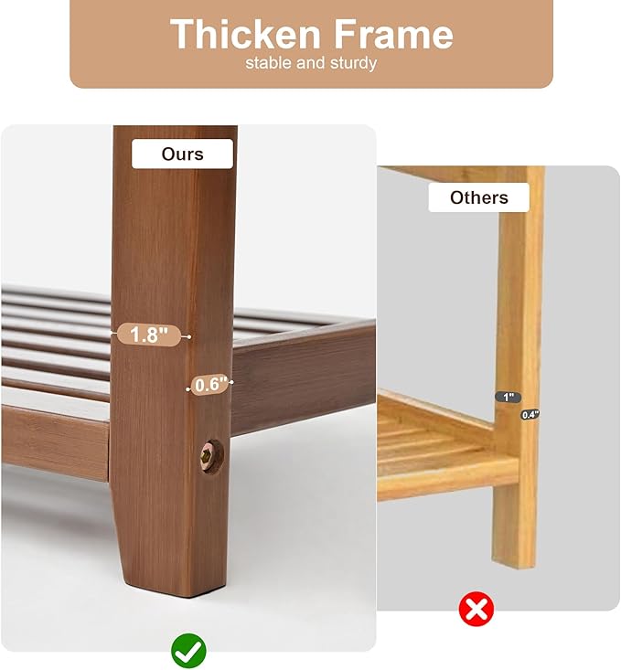 Shoe Rack Bench with Cushion, Shoe Rack for Front Door Entrance, Shoe Bench with Storage for Entryway Hallway Bedroom Living Room