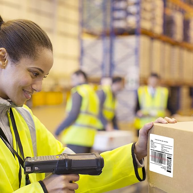 BESTEASY 3 1/3" x 4" Labels Shipping Labels for Laser Inkjet Printers, 6 Up Self Adhesive FBA Address Labels, White Matte Mailing Label Stickers (4000 Sheets, 24000 Labels)