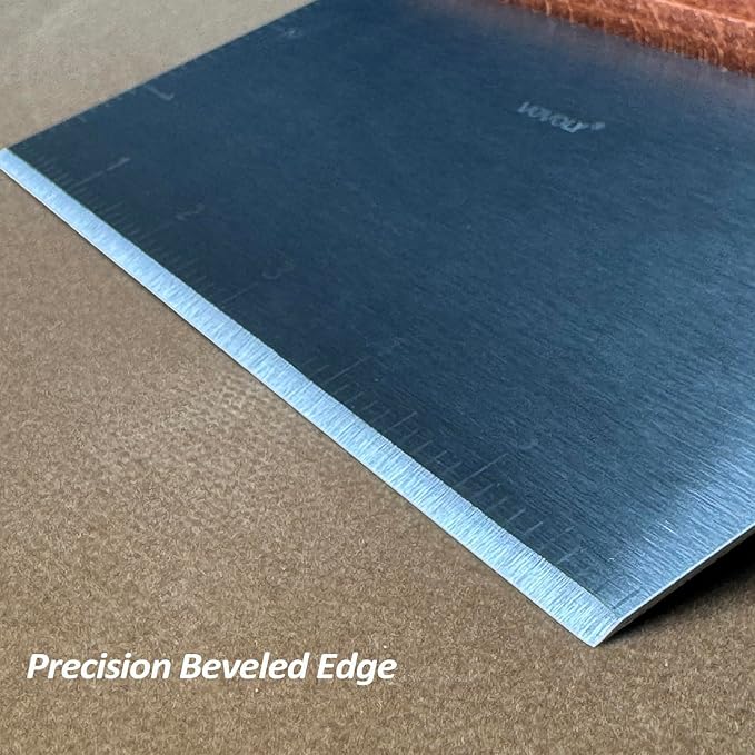 Vovoly Multipurpose Bench Scraper Kitchen Utensil for Flat Top Griddle, Dough Scraper Cutter for Bread and Pizza Cutter - Stainless Steel Metal Griddle Scraper Chopper