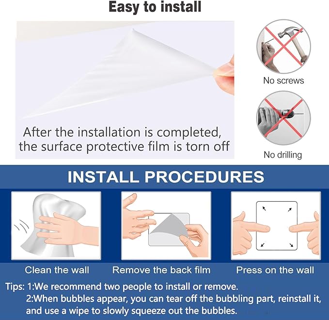 Magnetic Whiteboard Wall Arch Decal 40" x 17.3" Adhesive Dry Erase White Board Sticker with 36 Magnetic Letter for Kid Removable Contact Paper Peel and Stick Whiteboard Wallpaper Roll