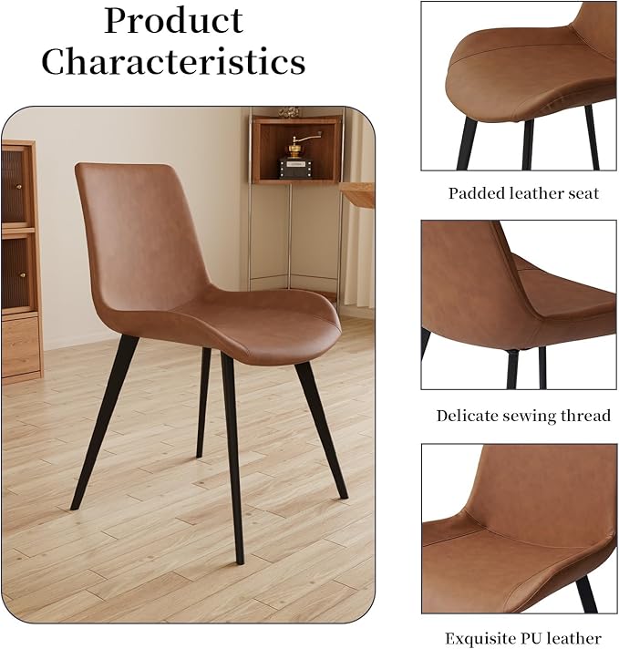 63"- 78.7" Extendable Dining Table Set for 6, Modern Kitchen Table with 6 Dining Chairs, Thickened Expandable Wooden Table with Metal Legs for Dining Room, Kitchen