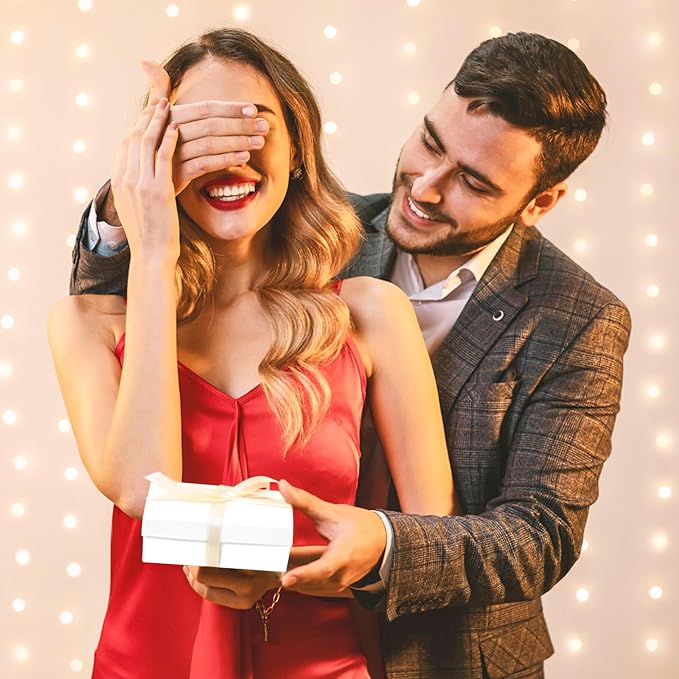 Small Gift Boxes, 40 Pack 3.5x3.5x1 Inch Bulk Cotton Filled Small Jewelry Boxes with Lids for Necklace Ring Bracelet Earring Display Box (White)