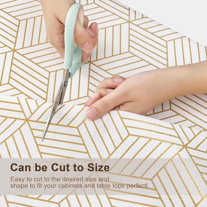 OcePor Non-Adhesive Drawer and Shelf Liner 24IN x 20FT,Non-Slip Kitchen Cabinet Liner Non-Adhesive Thick Strong Grip Waterproof Washable