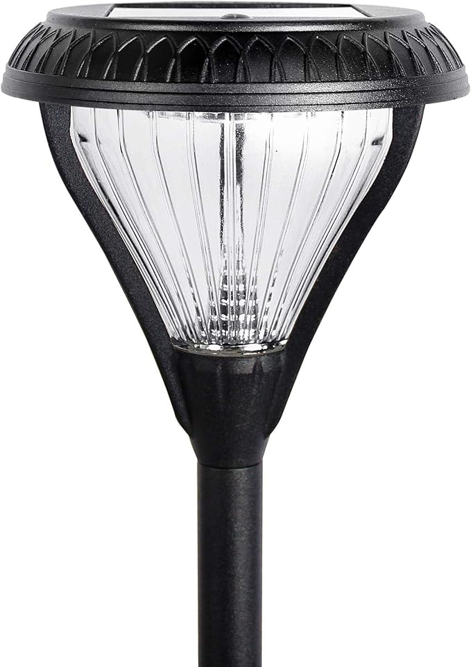 Gama Sonic Premier Outdoor Pathway Garden Landscape Light with 2 Color LEDs, Warm White and Bright White, Black, Heavy Duty Cast Aluminum, 50 Lumens, 4-Pack (239iP490080)