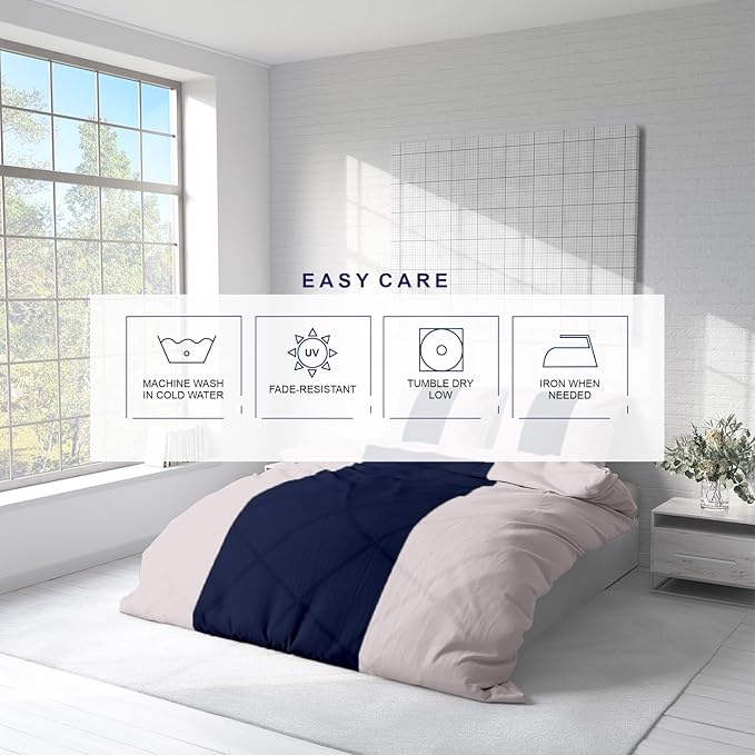 Kotton Culture 120"x98" 3 Pc Oversized King Duvet Cover Set 100% Egyptian Cotton - 600 TC Comforter Cover, Zipper Closure & Corner Ties - Fits Large King Inserts (Oversized King,Dashing Blue)