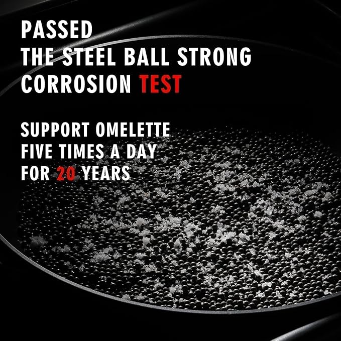 MsMk 12 Inch Nonstick Frying Pan with Lid, Titanium and Ceramic Nonstick skillet with lid, PFOA Free, Non-Toxic, Stay-Cool Handle, Scratch-resistant, Dishwasher Safe, Oven Safe to 700°F