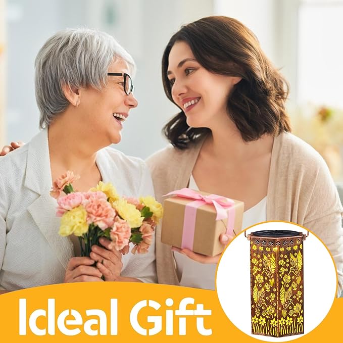 Styleonme Hummingbird Lover Solar Light, Mother's Day Lantern Gift for Mom Grandma Women Sister, Hanging Image Hummingbirds Lanterns, Yard Corridor Garden Decor, Thanksgiving Day, Birthday Gifts