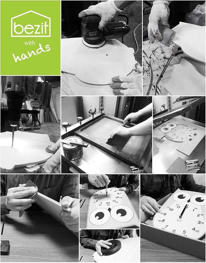 Non-Ticking, Silent 11-Inch Wall Clock – Decorative, Modern, Clean, Cute, Kid-Friendly Design for Indoor, Office, Home, Baby Room (Proud Penguin)