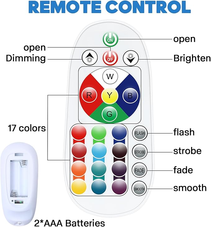 SENCU Jellyfish Lamp 17 Color Changing Remote Jellyfish Night Light LED Mood Lamp Home Decor for Room Office Night Light Ideal Gift for Kids Adults