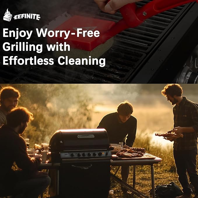 Replacement Brush Head for Steam Cleaning Grill Brush – Bristle-Free Durable Mesh Scrubbing Pad, Tear-Resistant Design, Compatible with EEFINITE BBQ Grill Cleaner