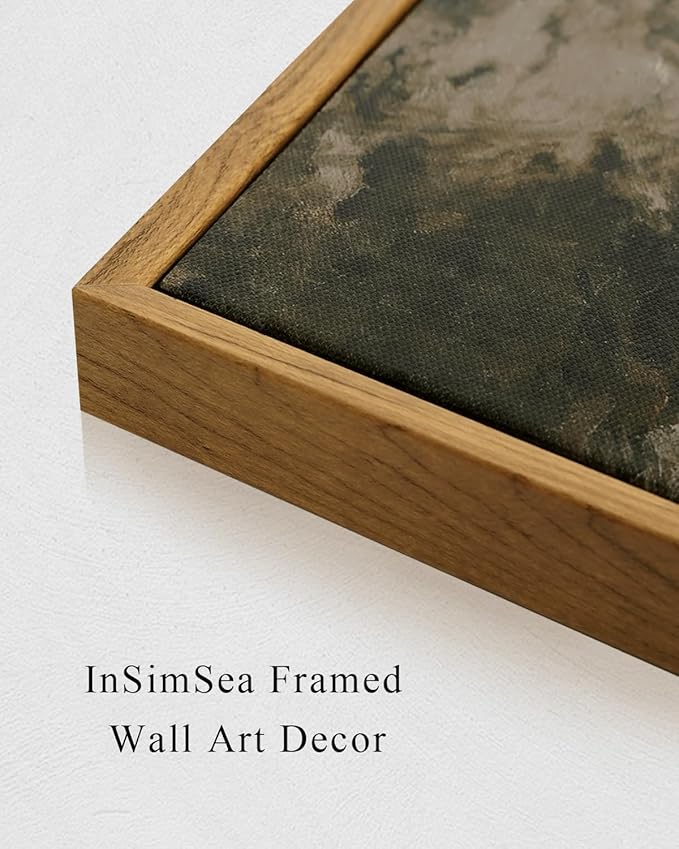 InSimSea Square Framed Canvas Wall Art, Flower Farmhouse Prints Vintage Floral Wall Art Peony Paintings Wall Prints, for Living Room Office Decor, Kitchen Bathroom Home Wall Decor 10"x10"