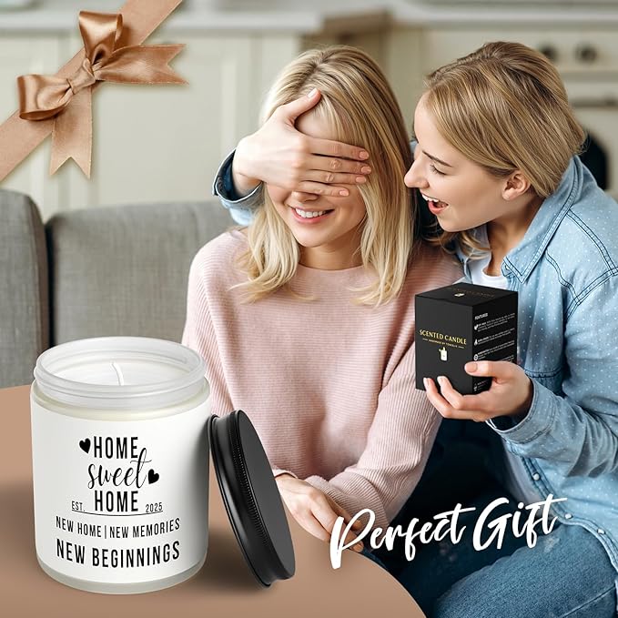 Housewarming Gifts New Home, Best Housewarming Gifts 2025, New Home Gift Ideas, House Warming for Women, Friends & Family, HomeSweetHome Scented Candle