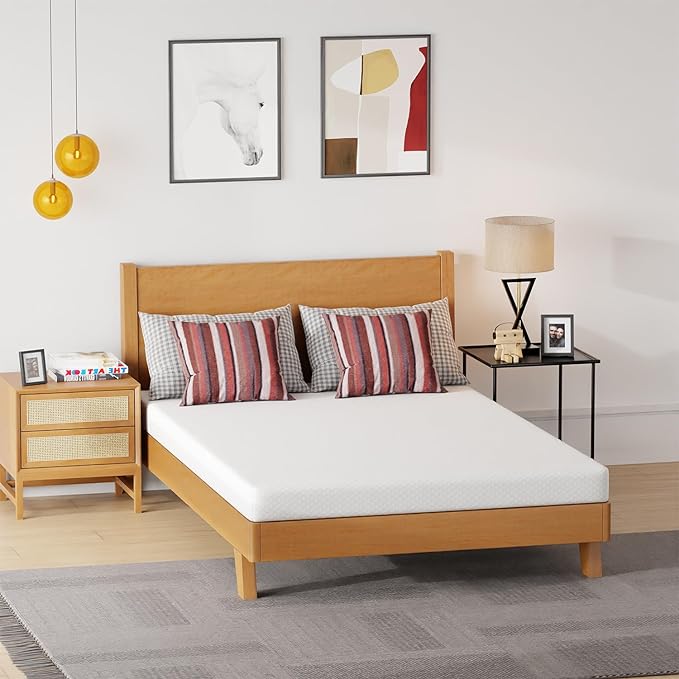 FDW 5 Inch Gel Memory Foam Mattress Medium-Firm Mattress for Pressure Relief & Cooler Sleep Mattress for Kid Adults CertiPUR-US Certified Mattress in a Box, Full