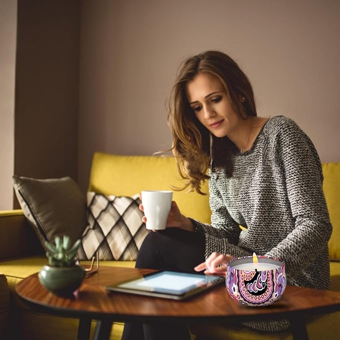 32 Pack Scented Candles Gift Set, Natural Soy Wax Travel Tin Candles for Home Scented, Ideal for Christmas, Birthday, Thanksgiving, Valentines Day Gifts