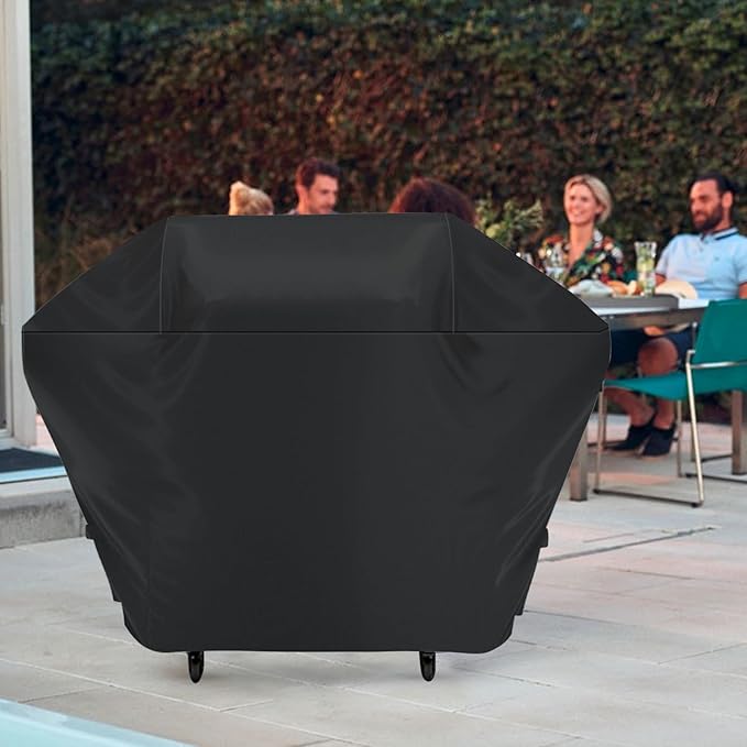 Outdoor Heavy Duty Waterproof Pellet Grill Cover for Ninja FlexFlame PG300 Series, XSKPGCVR Upgrades Premium Grill Cover Lightweight and Durable, UV and Water-Resistant Grill Accessories,Black