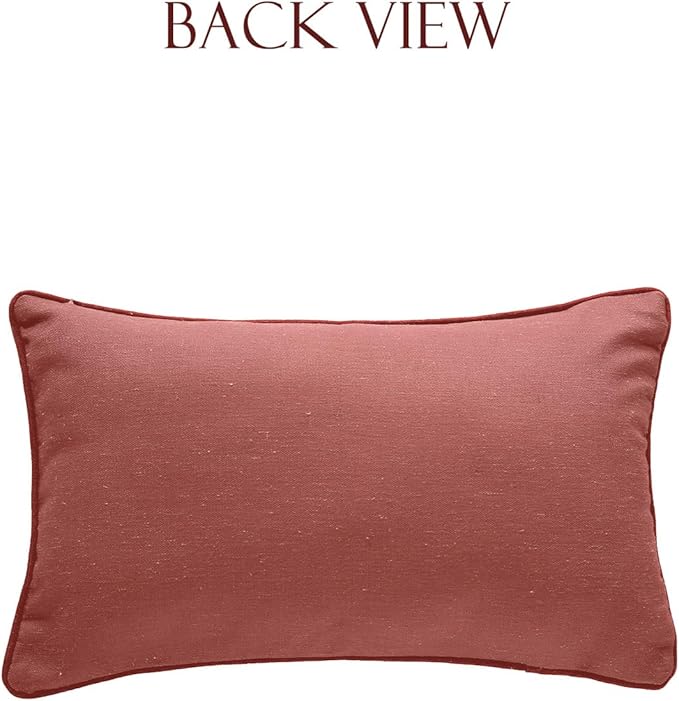 patdrea Designer Pack of 2 Rectangle Throw Pillow Covers,Farmhouse Vintage Linen with Beige Ancient Idyll Pattern,Decorative Lumbar Pillowcases Cushion for Bed Living Room Outdoor Car,12"x20"