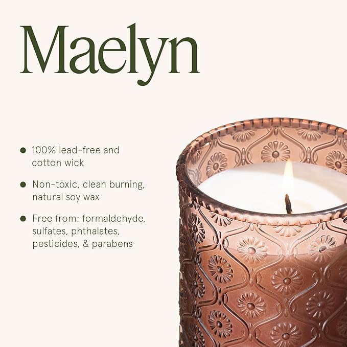 LA JOLIE MUSE Tomato & Vine Scented Candle, Luxury Candles Gifts for Women, Spring Candles for Home Scented, Natural Soy Wax Candle, 6 oz 40 Hours Burn