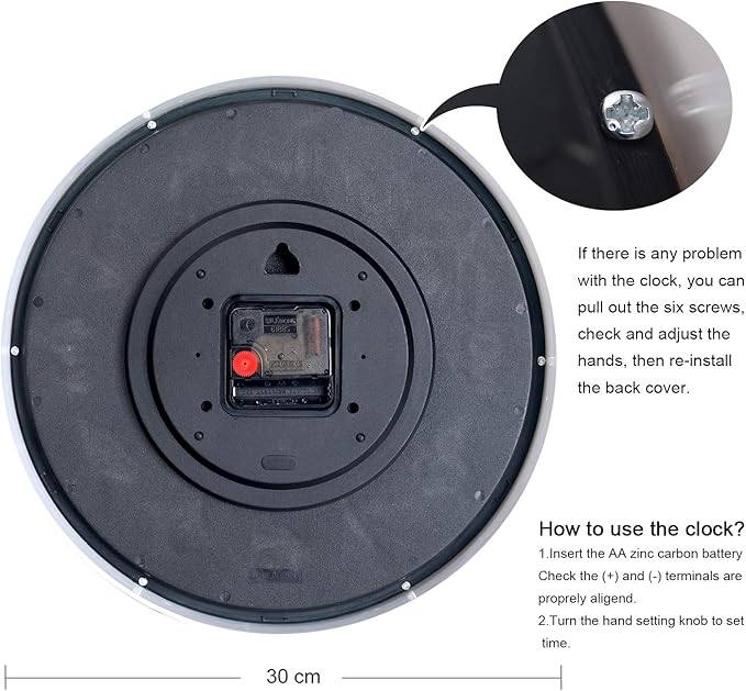 Lafocuse 12 Inch 3D Numbers Yellow Wall Clock for Living Room Decor, Modern Kitchen Wall Clock Battery Operated Silent Non-Ticking Bedroom Home Office