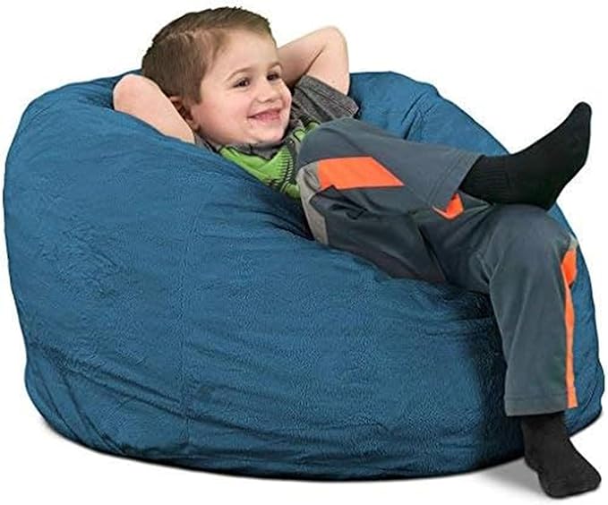 Ultimate Sack Kids Bean Bag Chair, Oversize Bean Bag Chair for Adults, Comfy Chair Bean Bag Couch Lounge Sofa Loveseat Furniture | Cloud Suede