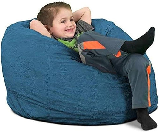 Ultimate Sack Kids Bean Bag Chair, Oversize Bean Bag Chair for Adults, Comfy Chair Bean Bag Couch Lounge Sofa Loveseat Furniture | Cloud Suede