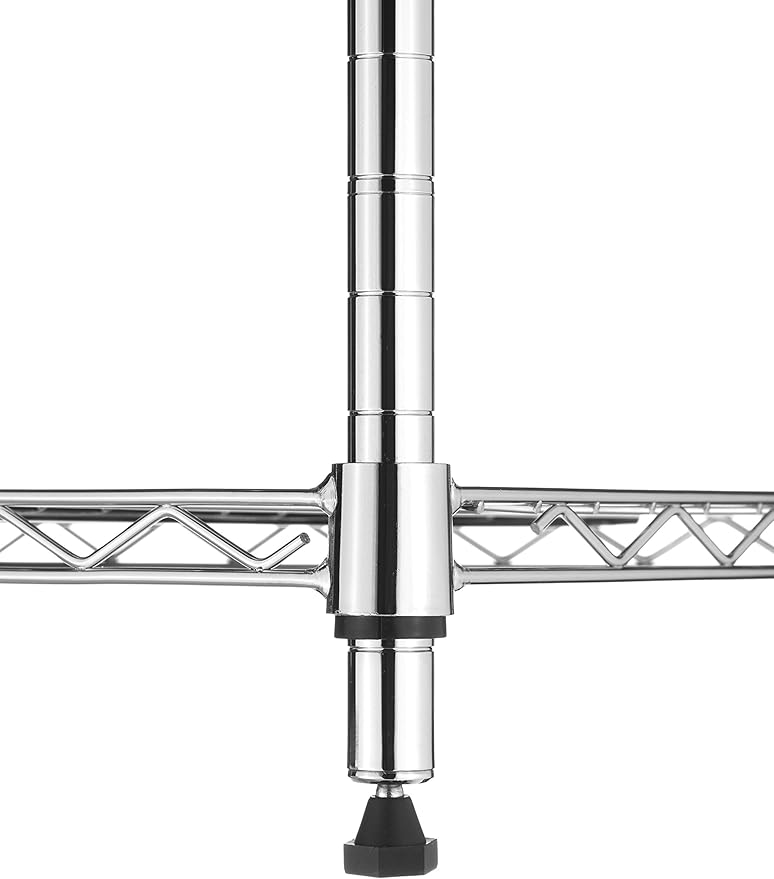 Whitmor 3-Wire Shelving Unit, Metal Storage Shelves, Easy Assembly Home Organizer for Pantry, Kitchen, Garage, Plant