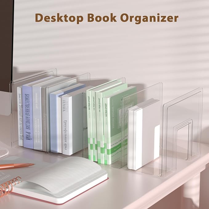 Acrylic Kids Shoe Rack - 2 Pack Clear Shoe Organizer for Toddlers & Children, Space-Saving Nursery Shoe Storage Shelf, Small Baby Shoes Display Rack for Closet/Entryway, for Desk File Book Organizer