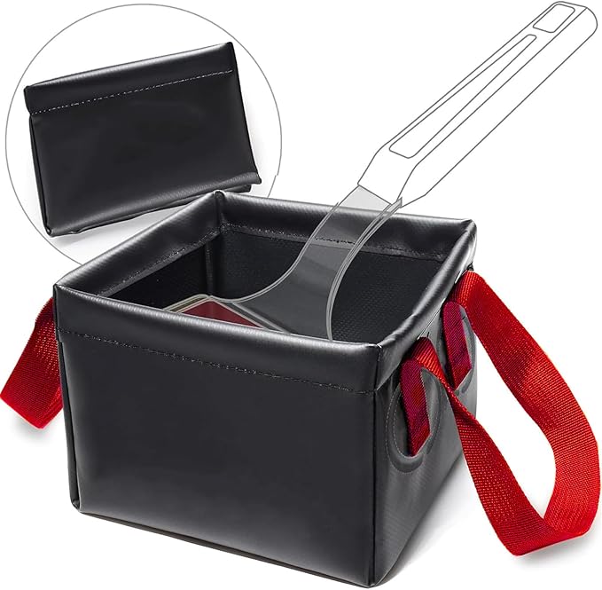 Grill Rescue Brush Dunk Tank,Grill Brush Bucket,Grill Brush Bristle Free Soak Basin,Collapsible Bucket for Grillart Grill Brush Bristle Free,Square Water Basin for Steam Grill Brush (Only Soak Basin)